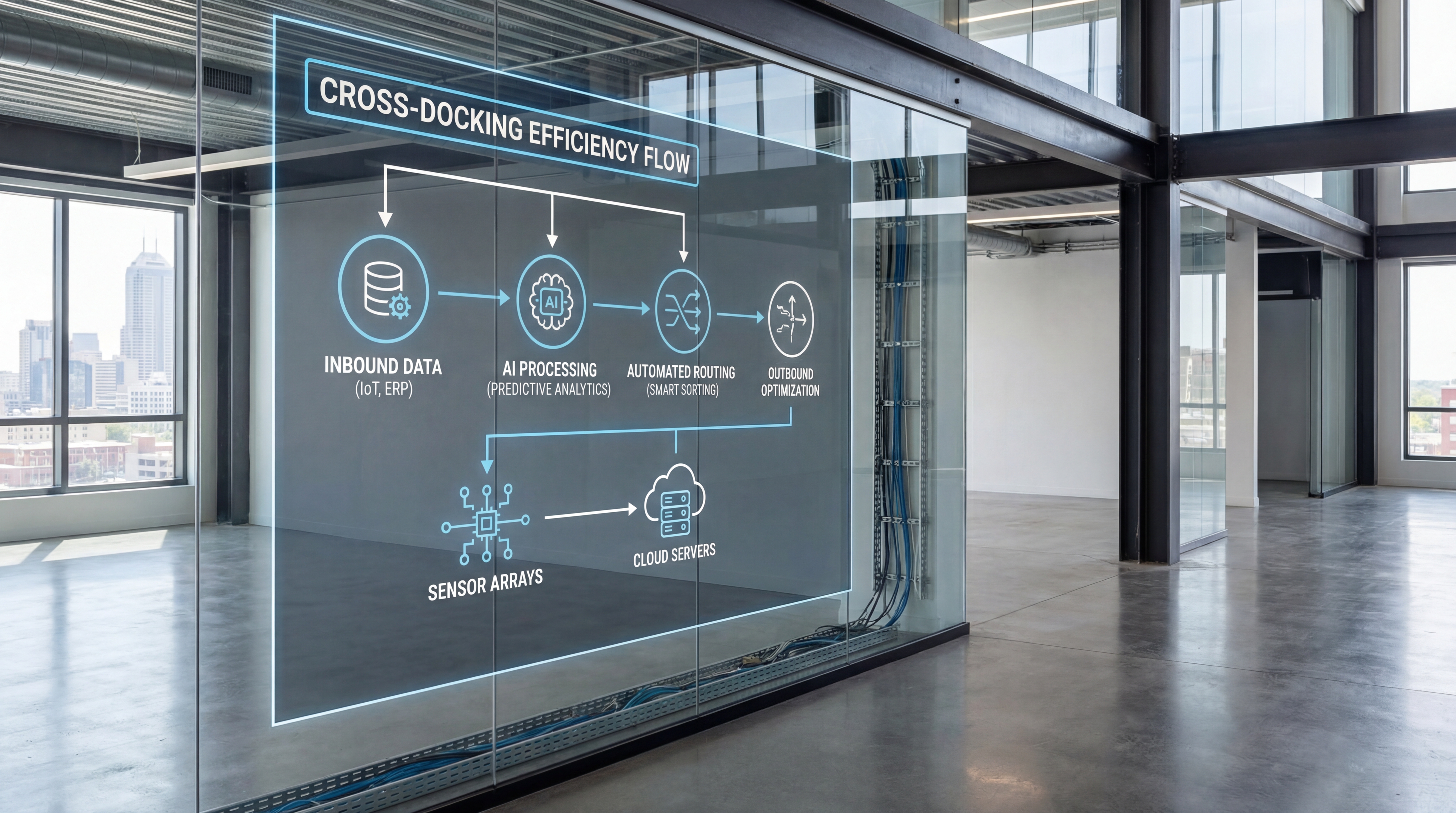 Process diagram for cross-docking efficiency improvement roadmap