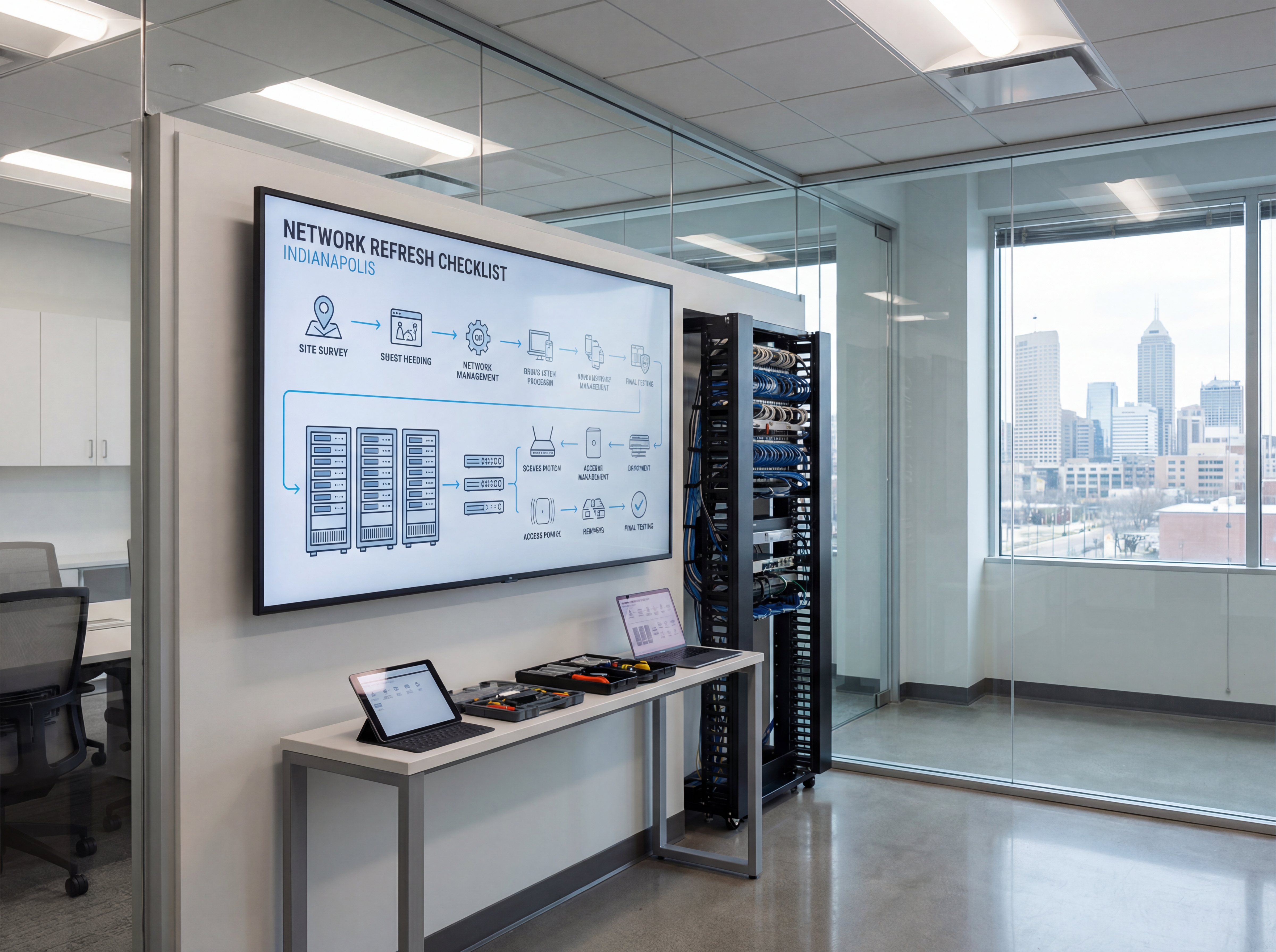Workflow for Network Refresh Checklist for Indianapolis Campuses