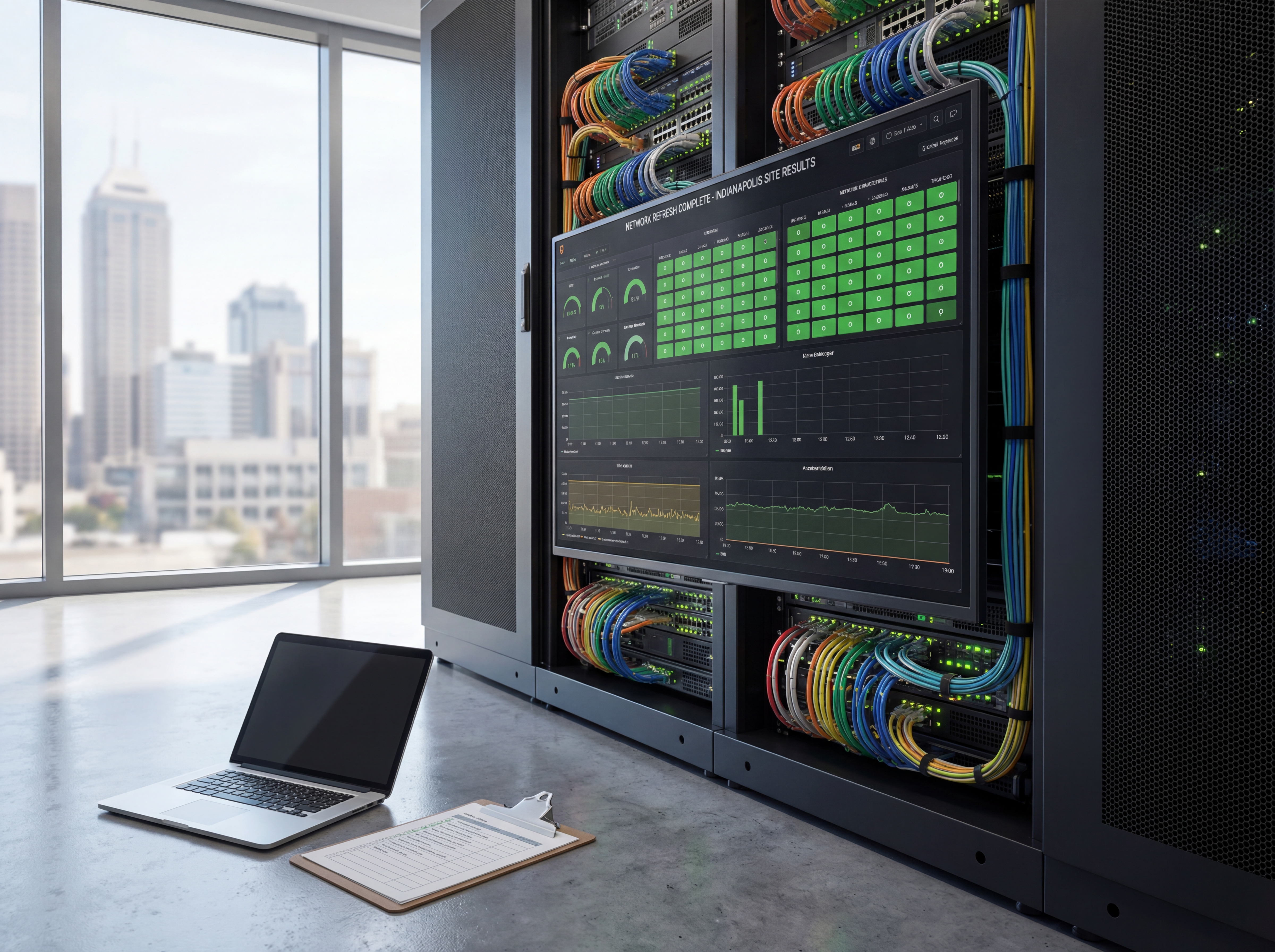 Dashboard and field setup related to Network Refresh Checklist for Indianapolis Campuses