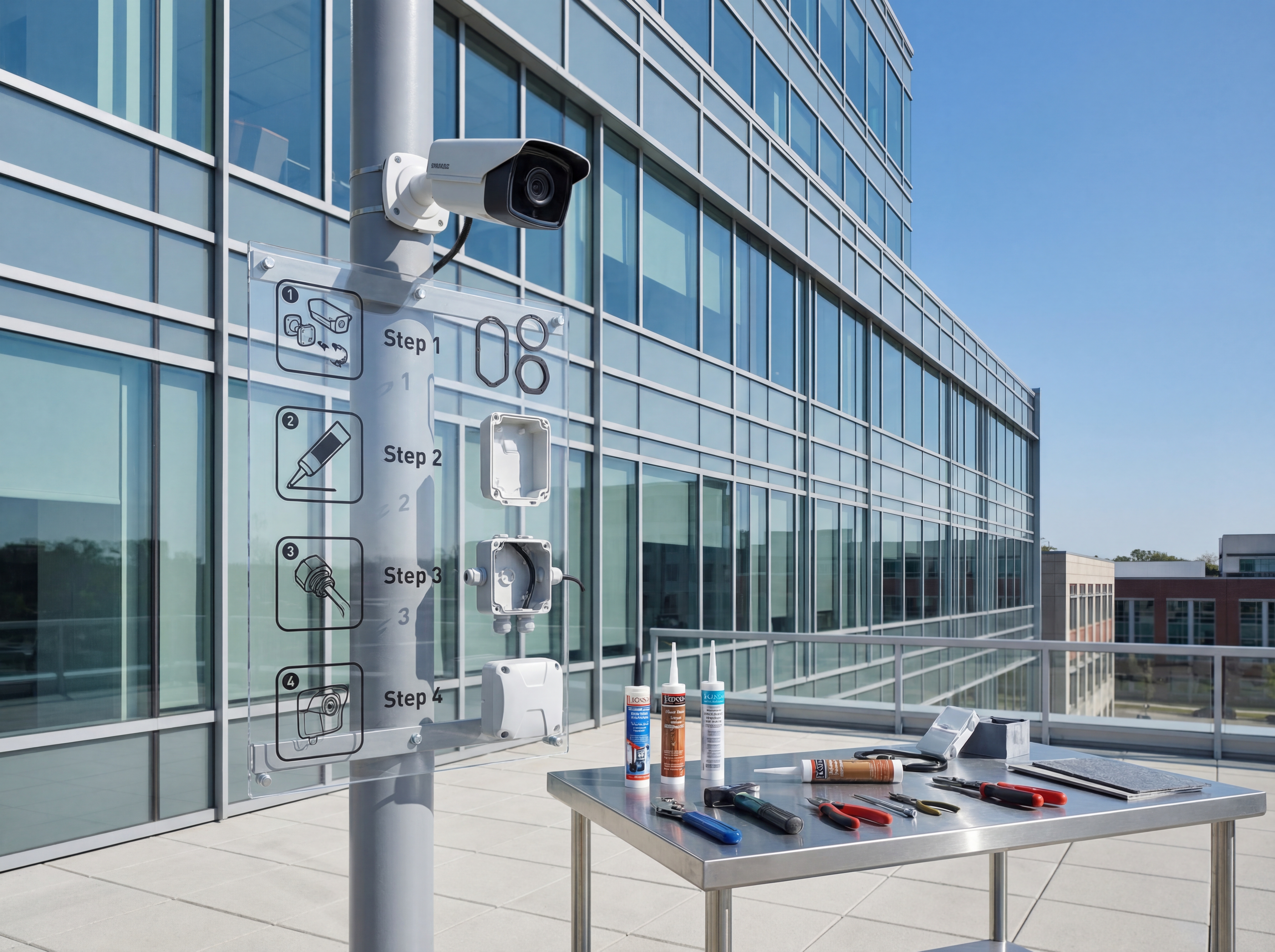 Workflow for Weatherproofing Outdoor Security Cameras for Indiana Storms