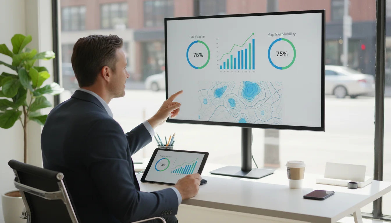 Google Business Profile Optimization Services: Get More Calls, Not Just Views metrics and improvement dashboard