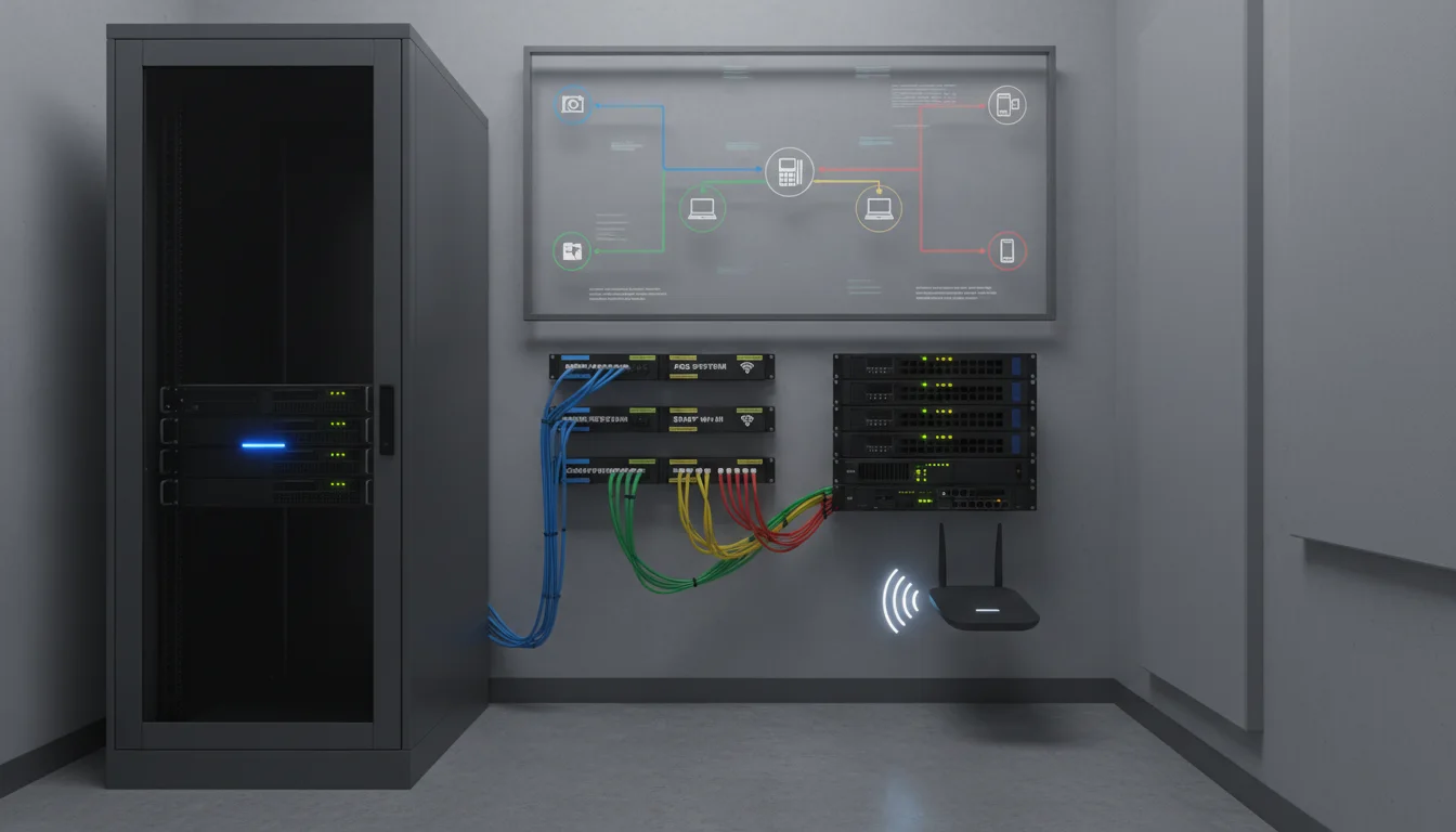 Flujo de trabajo y checklist de soporte para red de negocio pequeno