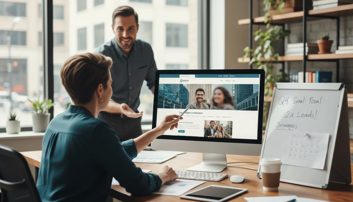 Diseno de Sitio Web en Indianapolis: Que Necesita un Negocio Pequeno Antes de un Rediseno visual de resultados