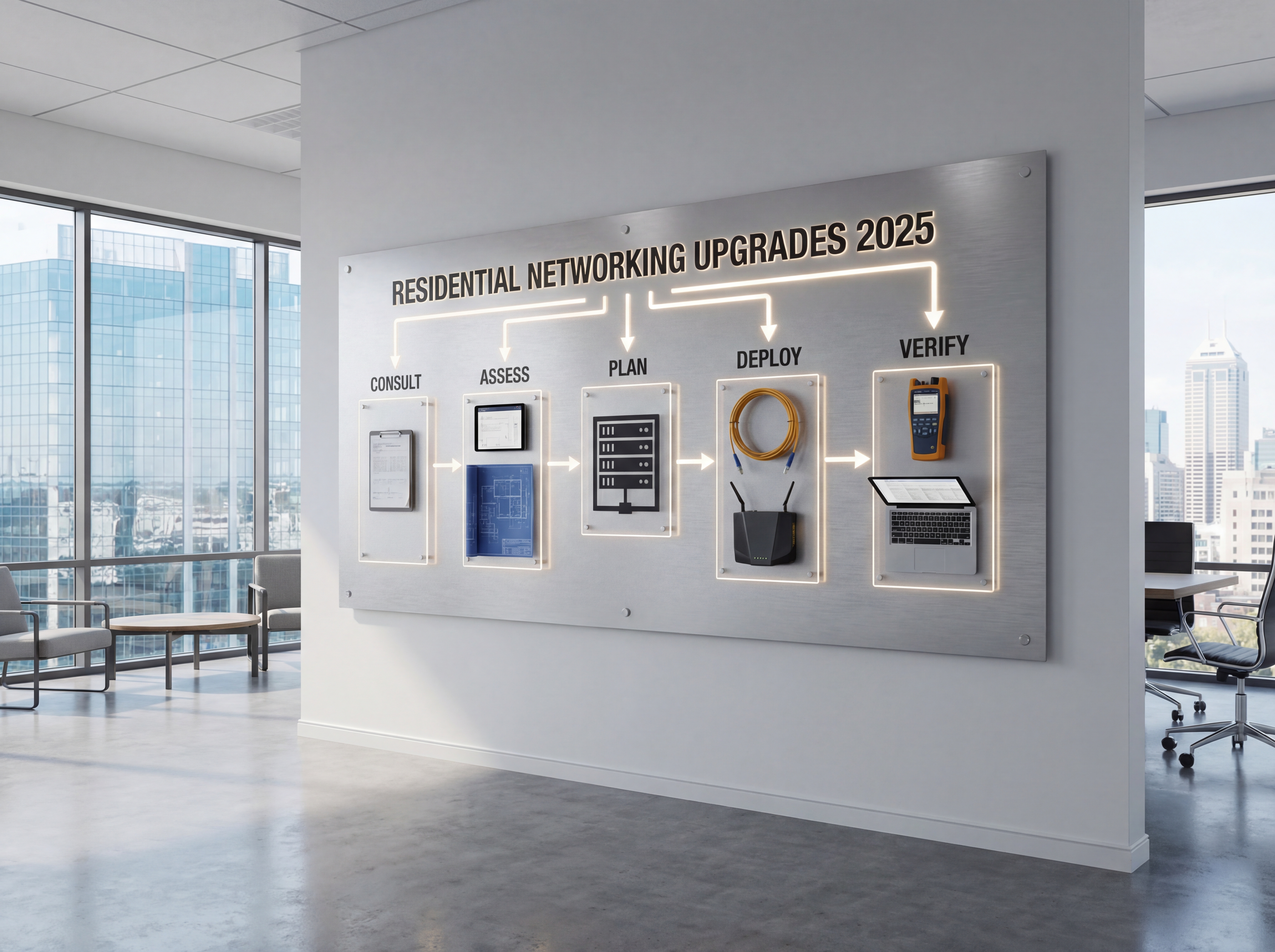 Workflow for 2025 Networking Upgrades for Indiana Residences