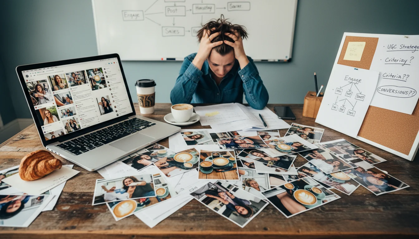 Pain scenario in user-generated content conversion strategy before a structured implementation strategy.