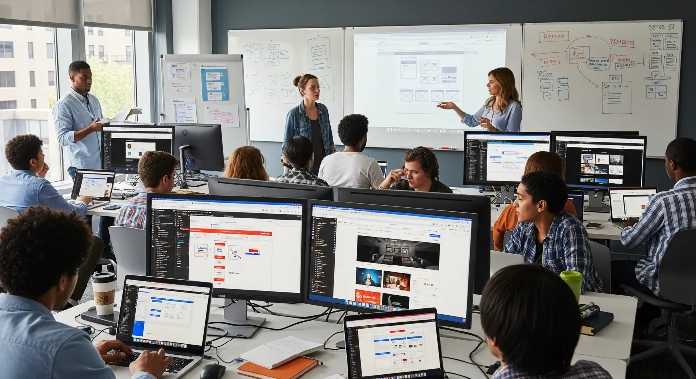 Web Design Class in Progress