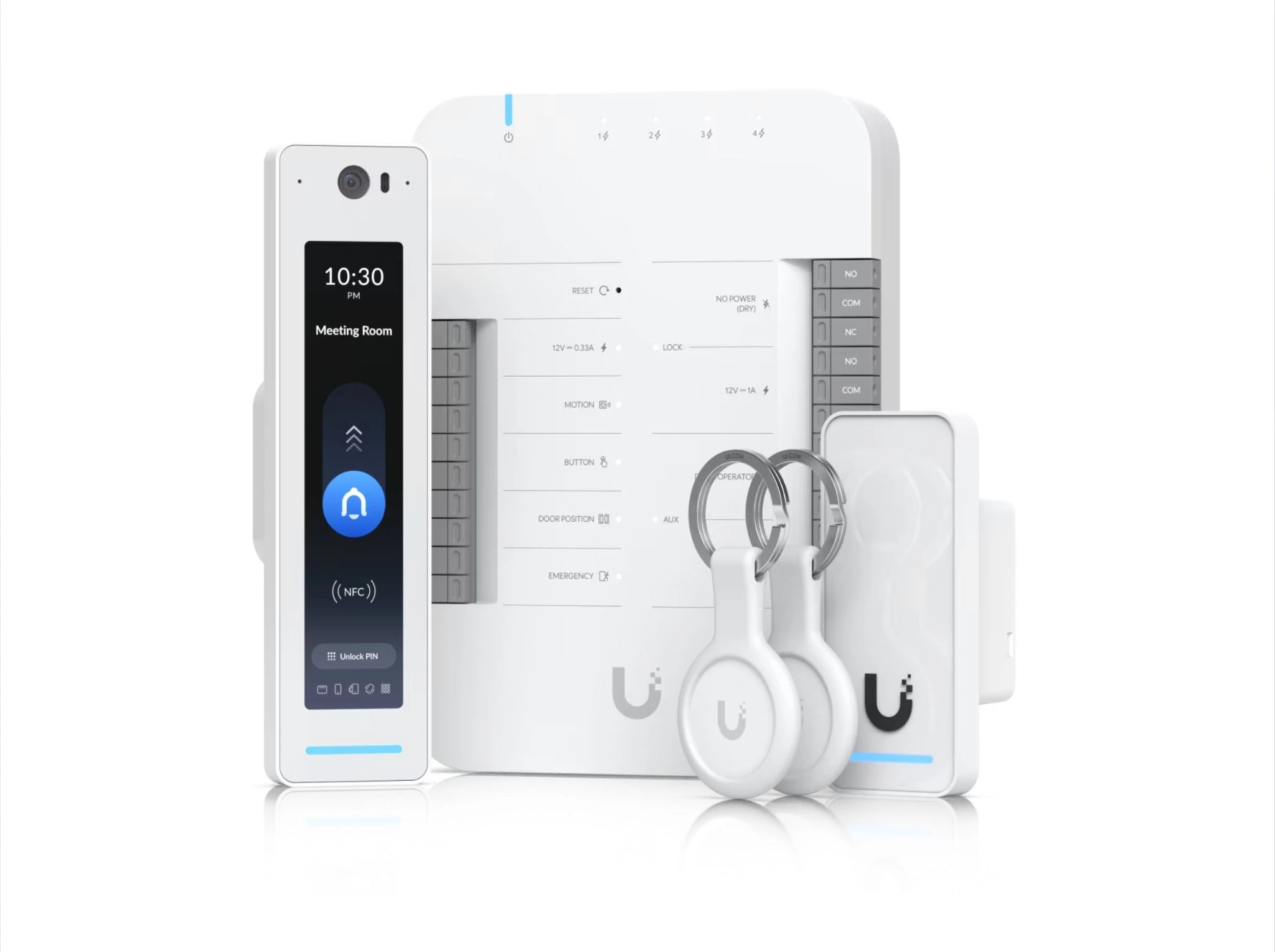 Door reader and access control dashboard for an Indiana office